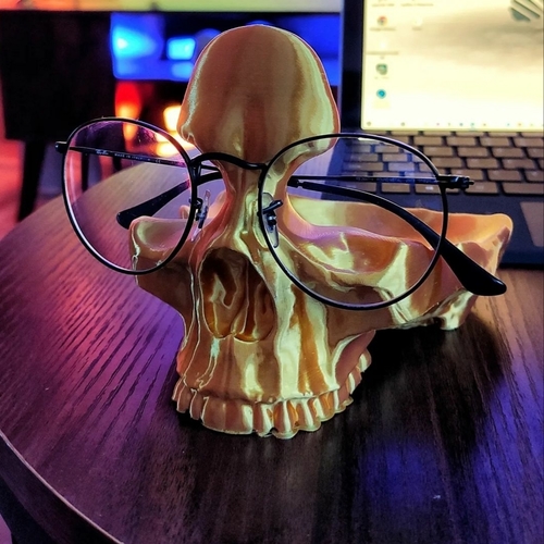 Skull Glasses and Change Holder 3D Print 522155