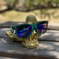 Small Skull Glasses and Change Holder 3D Printing 522156