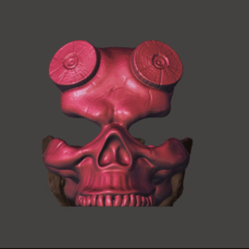 Hellboy Skull Glasses Stand Holder 3D Print 522173