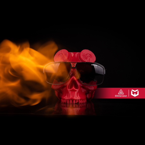 Hellboy Skull Glasses Stand Holder 3D Print 522174