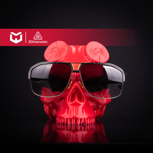 Hellboy Skull Glasses Stand Holder 3D Print 522176