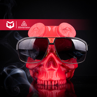 Hellboy Skull Glasses Stand Holder - Thumbnail 6