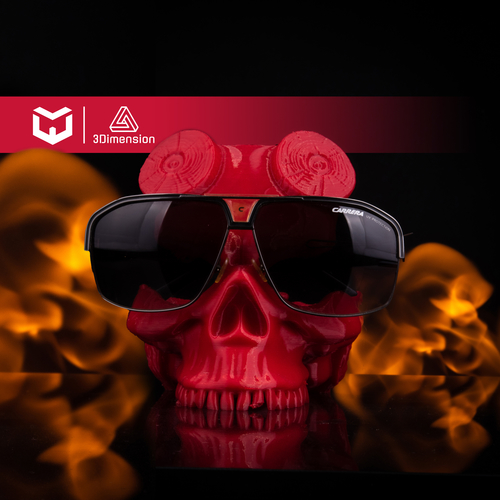 Hellboy Skull Glasses Stand Holder 3D Print 522181