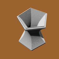 VASE FLOWER POT VASE CONTOUR VECTOR Z - Thumbnail 1