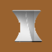 VASE VASE VASE VASE CONTOURED IN X - Thumbnail 1