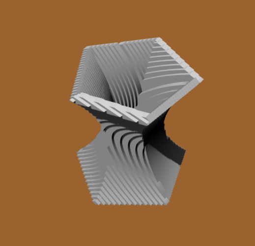 VASE VASE VASE VASE CONTOURED IN X