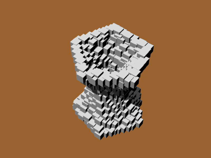 VASE POT VASE FORMED WITH CUBES