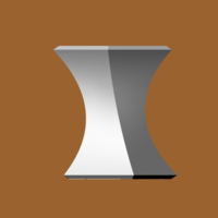 VASE FLOWER POT TWISTED VASE - Thumbnail 1