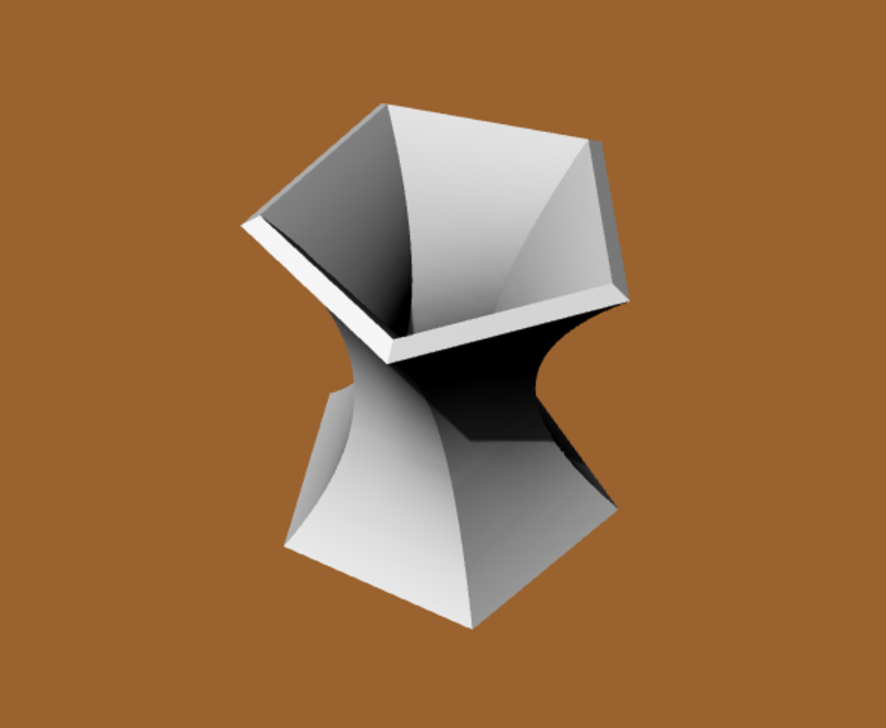 VASE FLOWER POT TWISTED VASE