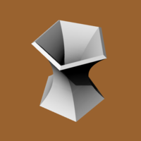 VASE FLOWER POT TWISTED VASE - Thumbnail 2