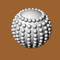 Small SPHERE WITH SPHERES AROUND IT 3D Printing 522199