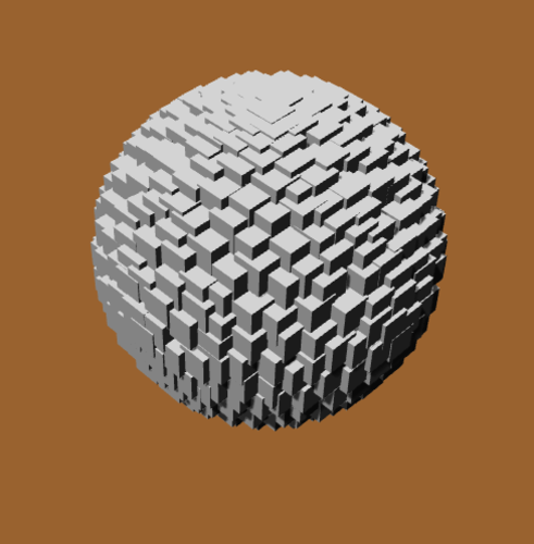 SPHERE FORMED BY CUBES 3D Print 522204