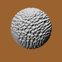 Small SPHERE FORMED BY CUBES 3D Printing 522204