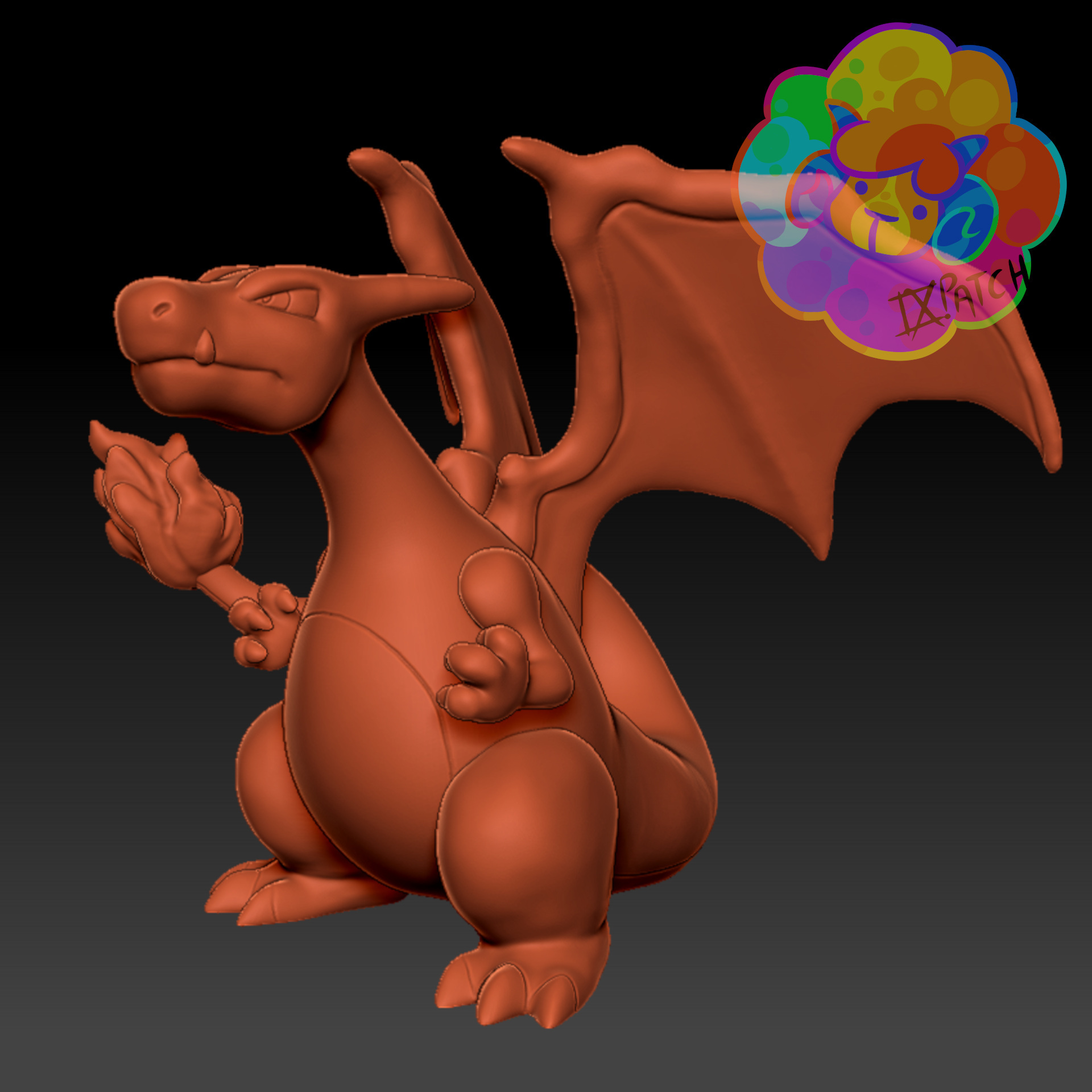 Mega Charizard X - Pokemon @ Pinshape