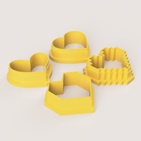 4 HEARTS POLYMER CLAY CUTTER - Thumbnail 3