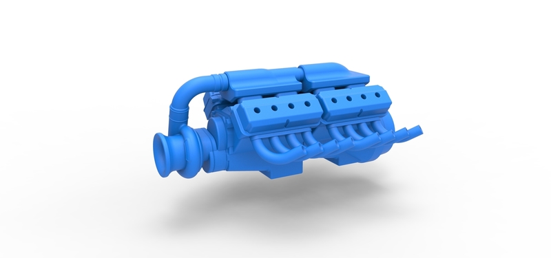 Diecast engine 2 V8 Version 5 Scale 1:25