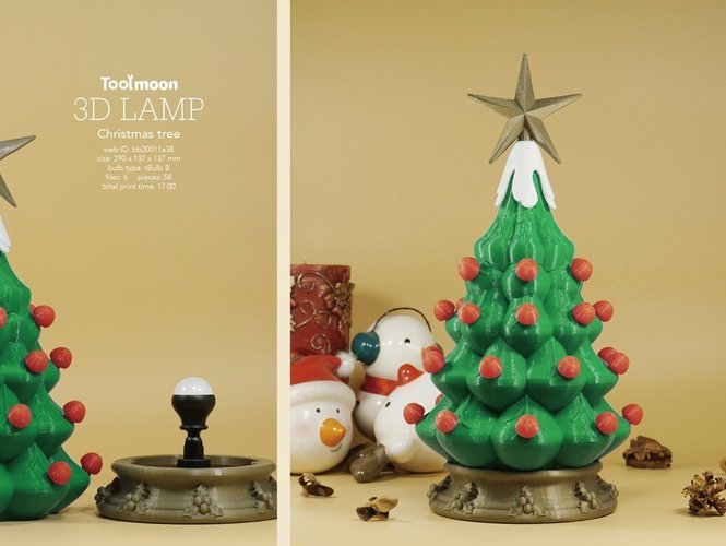 christmas tree lamp 3D Print 52230