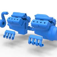 Diecast engine 2 V8 Version 5 Scale 1:25 - Thumbnail 17