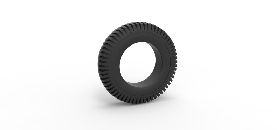 Military tire 9 Scale 1:25 3D Print 522311