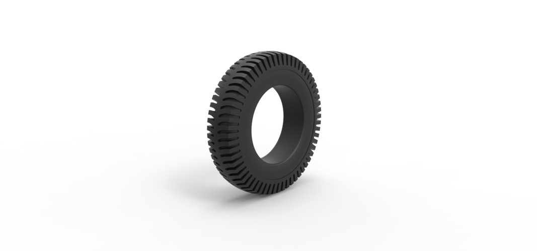 Military tire 9 Scale 1:25 3D Print 522312