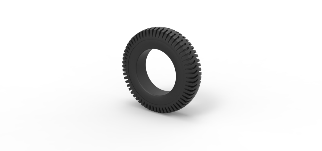 Military tire 9 Scale 1:25 3D Print 522317