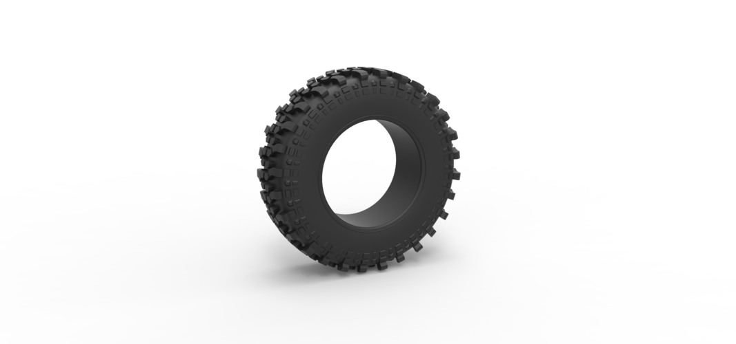 Offroad tire 80 Scale 1:25 3D Print 522395