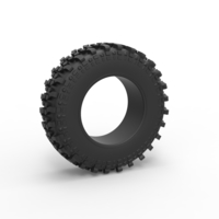Small Diecast offroad tire 80 Scale 1:25 3D Printing 522395