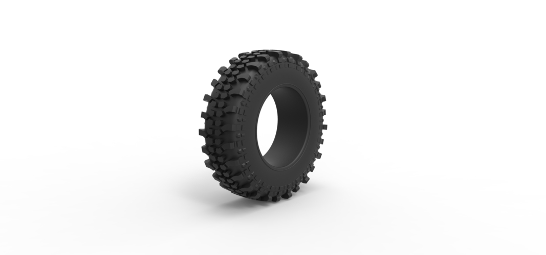 Offroad tire 80 Scale 1:25 3D Print 522396