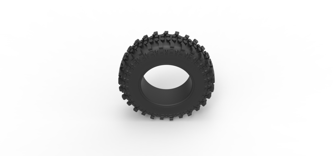 Offroad tire 80 Scale 1:25 3D Print 522400