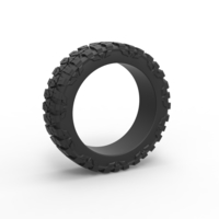 Diecast offroad tire for pickup semi wheel Scale 1:25 - Thumbnail 1