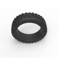 Diecast offroad tire for pickup semi wheel Scale 1:25 - Thumbnail 6