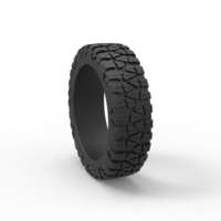 Diecast offroad tire for pickup semi wheel Scale 1:25 - Thumbnail 8