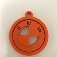 BMW KEY RING FLEXIBLE ROTATIVE PRINT IN PLACE KEYCHAIN - Thumbnail 3