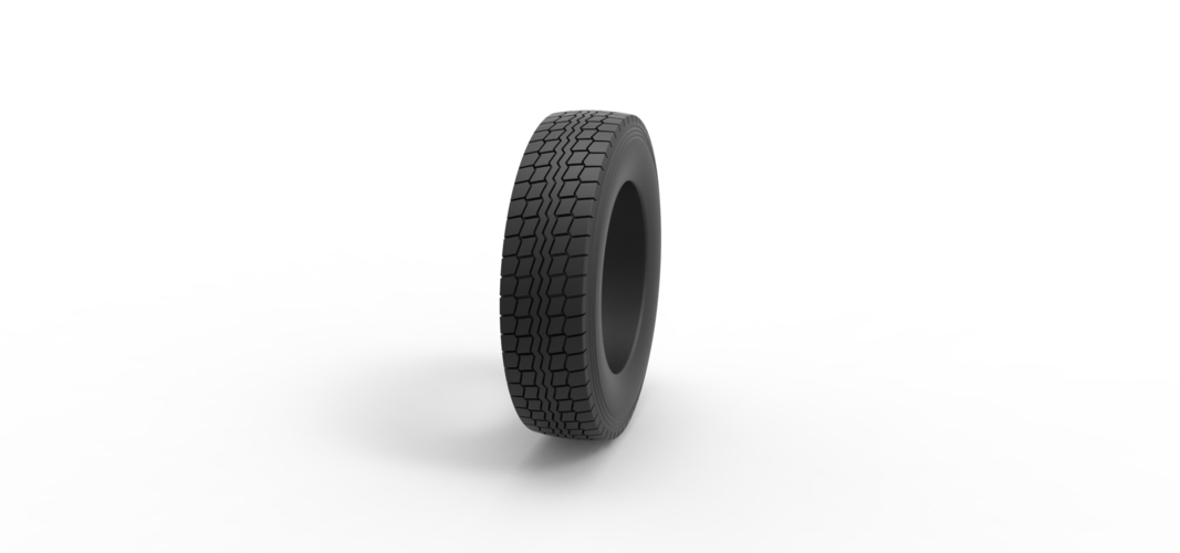 Diecast semi truck tire 6 Scale 1:25 3D Print 522464