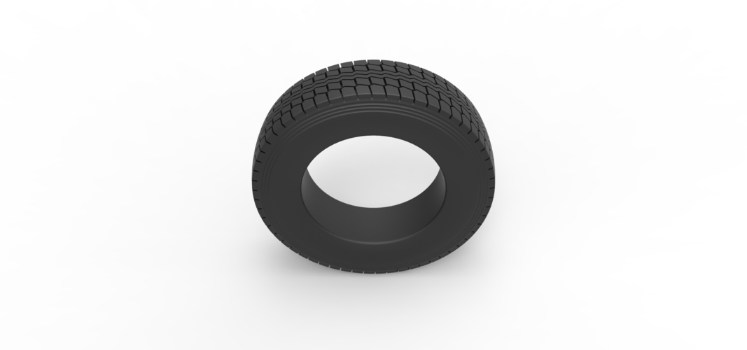 Diecast semi truck tire 6 Scale 1:25 3D Print 522467