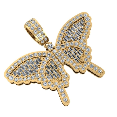 BUTTERFLY PENDANT 3D Print 522483