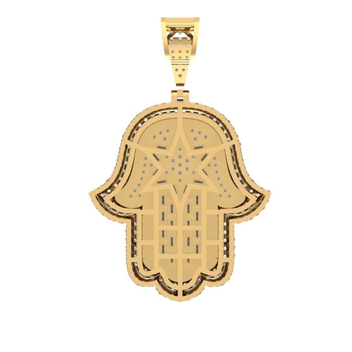 ANCIENT HAMSA HAND PENDANT 3D Print 522487