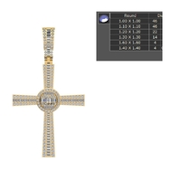 HIP HOP CROSS PENDANT - Thumbnail 7