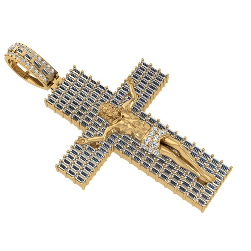 JESUS CROSS PENDANT 3D Print 522520