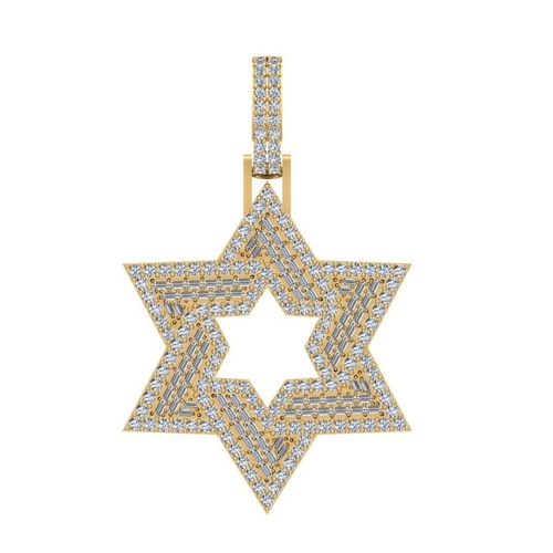 STAR OF DAVID PENDANT 3D Print 522553