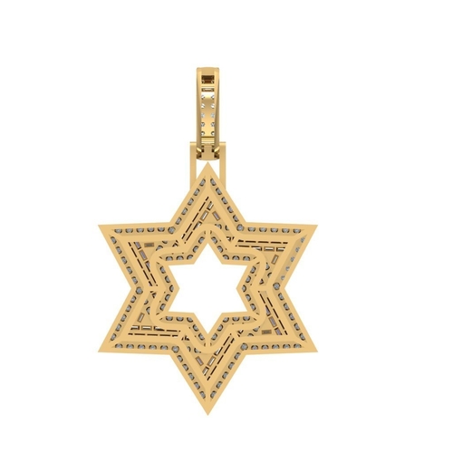 STAR OF DAVID PENDANT 3D Print 522558