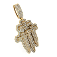 HAMSA HAND CROSS PENDANT - Thumbnail 6