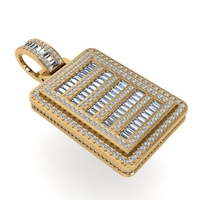 PLATED BOX PENDANT - Thumbnail 2