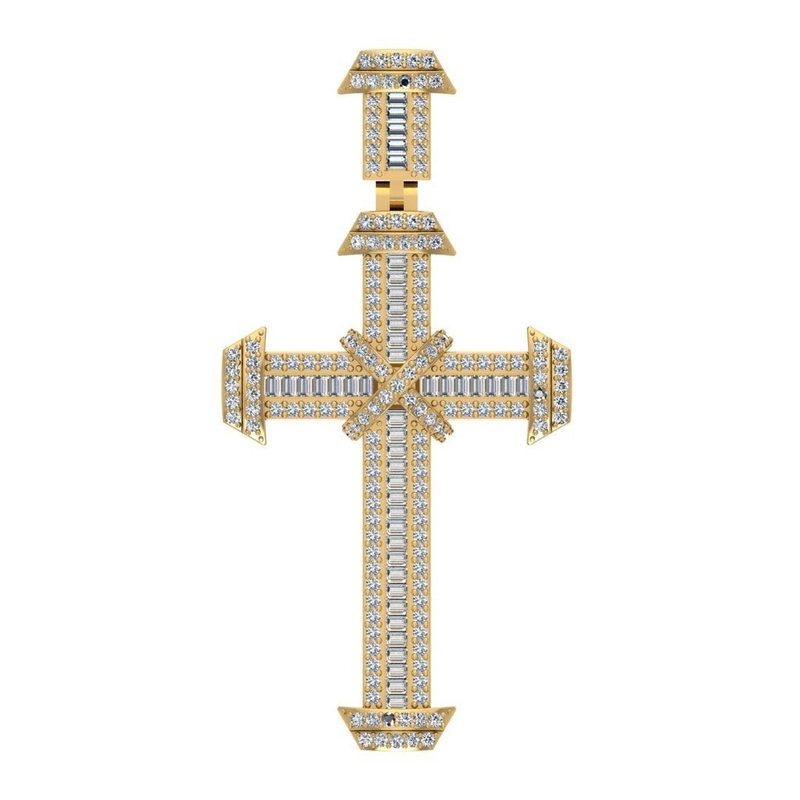 STYLISH HIP HOP CROSS PENDANT