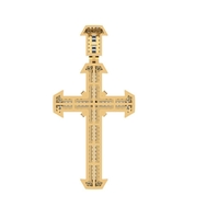 STYLISH HIP HOP CROSS PENDANT - Thumbnail 6