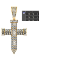 FANCY CROSS PENDANT - Thumbnail 5