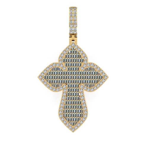 BUDGET CROSS PENDANT 3D Print 522688