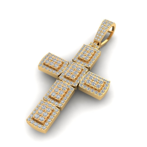 CROSS DIAMOND PENDANT 3D Print 522695