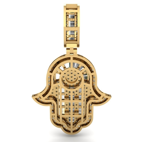 HAMSA HAND PENDANT 3D Print 522885