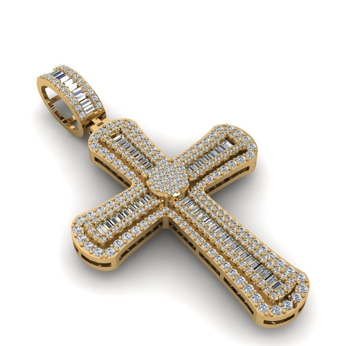 HIP-HOP CROSS PENDANT 3D Print 522908